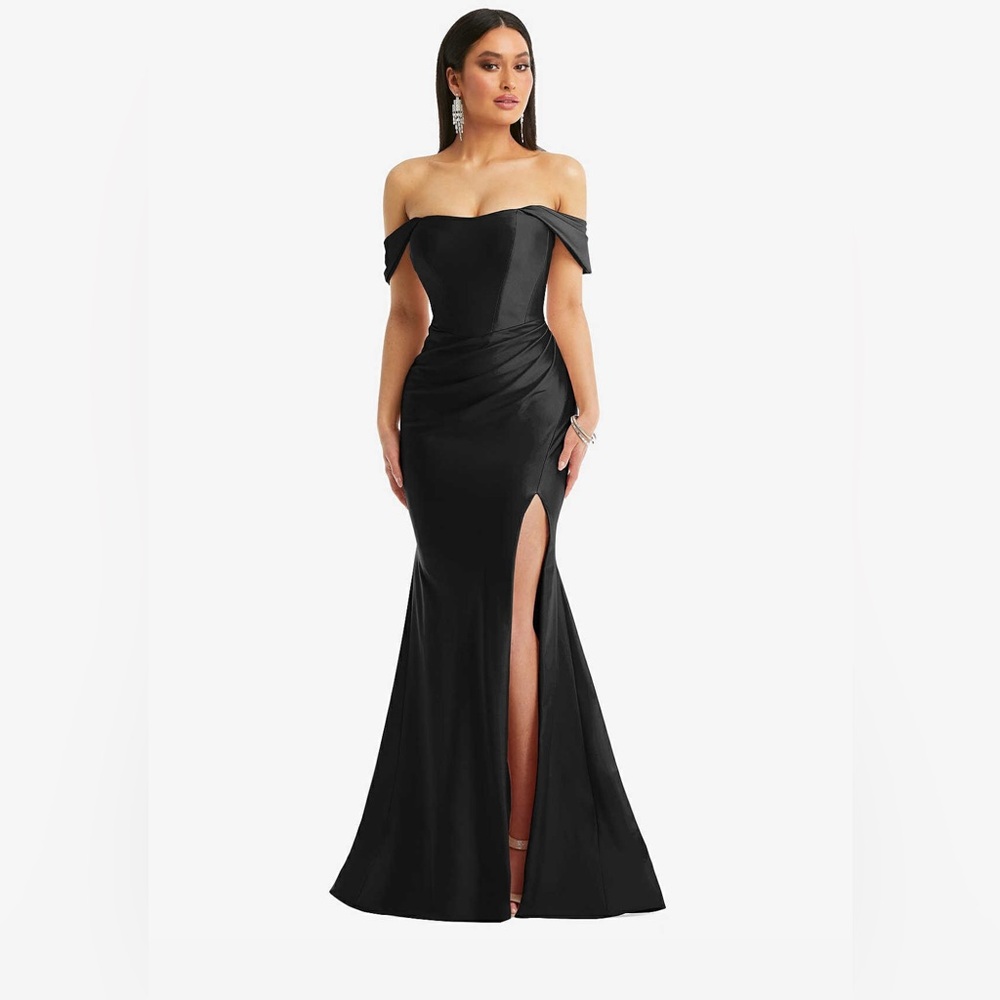 CYNTHIA & SAHAR SCARLET · STYLE CS101 · LUXE STRETCH SATIN